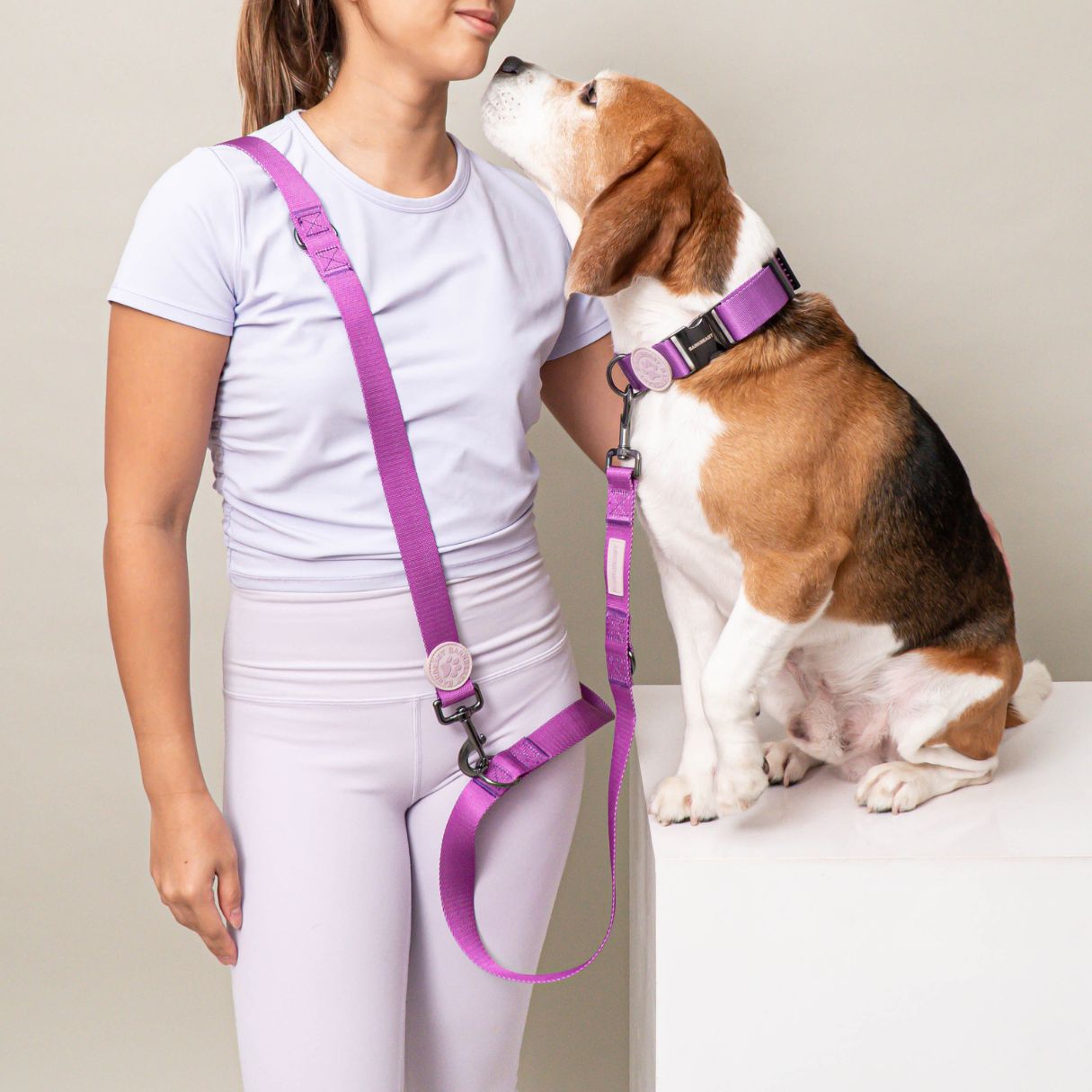 W-Collar & B-Leash in Violet